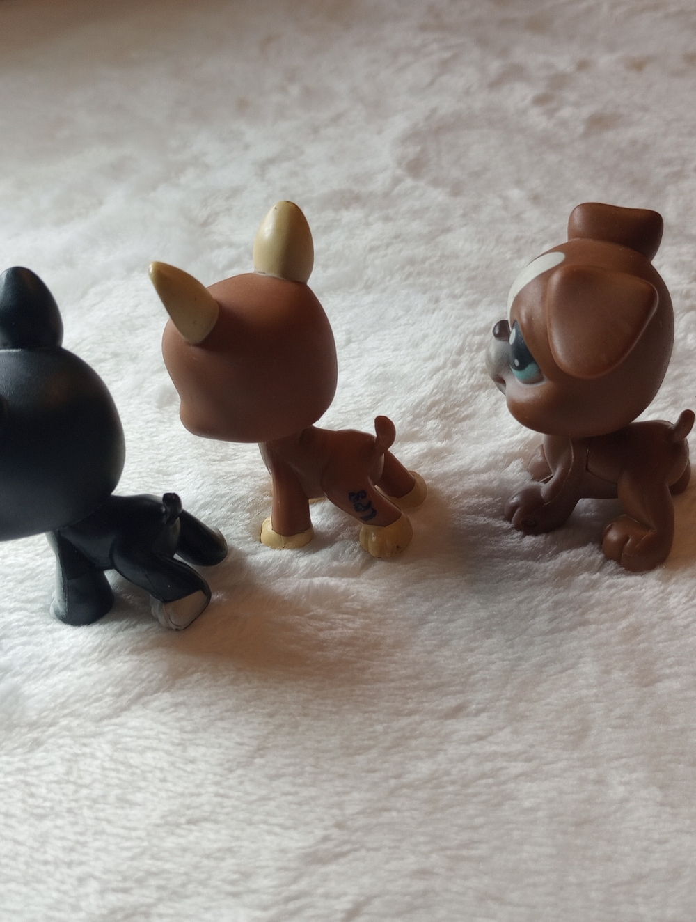 Littlest Pet Shop 63 Boston Terrier 1789 Boxer Dog 83 LPS Hasbro Y2k Miniatures - Picture 3 of 3